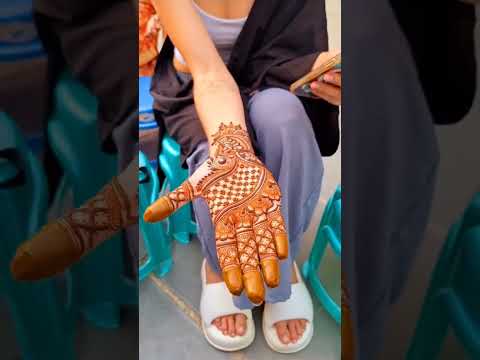 Thumbnail for Welcoming our international client from Italy—beautiful mehndi art at our studio!